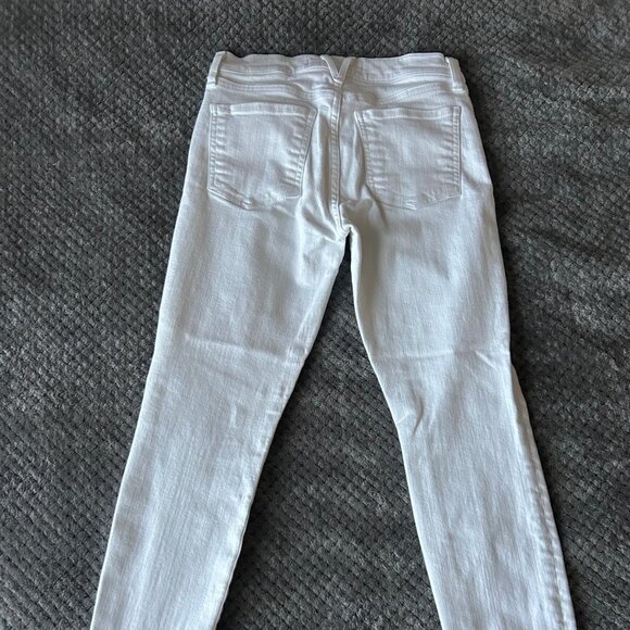 Veronica Beard Debbie Skinny Button Fly White Jeans Womens Size 26/2 - Picture 6 of 10